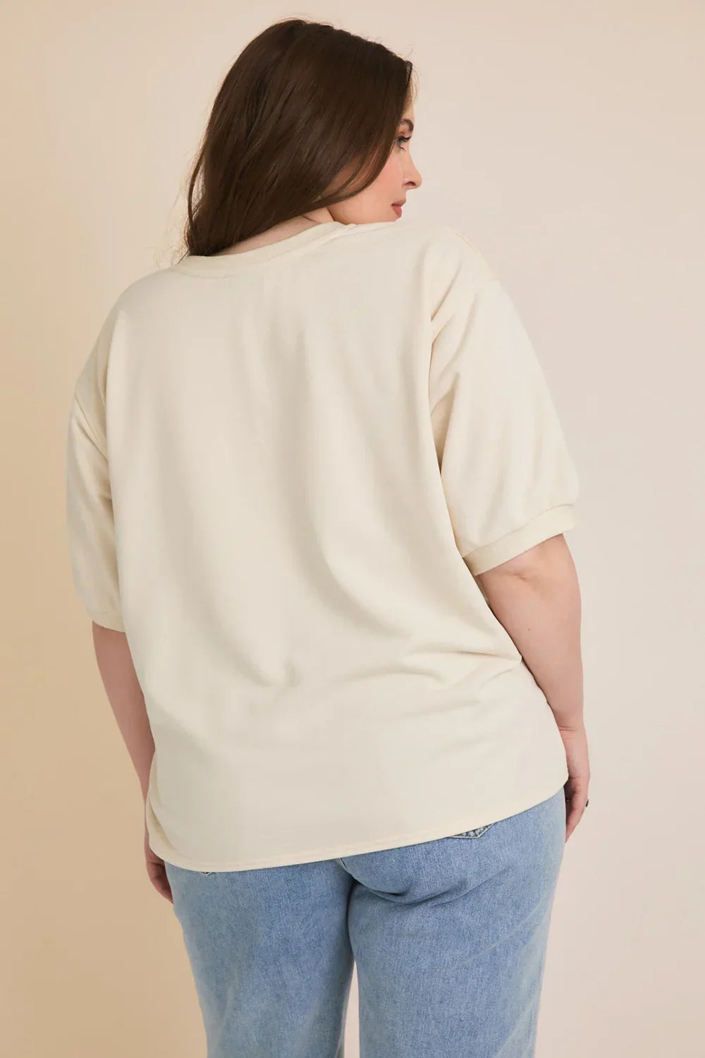 Plus Size Nashville Cocktail Club Graphic Oversized Short Sleeve Boho Music City Tee - Tasha Apparel Wholesale