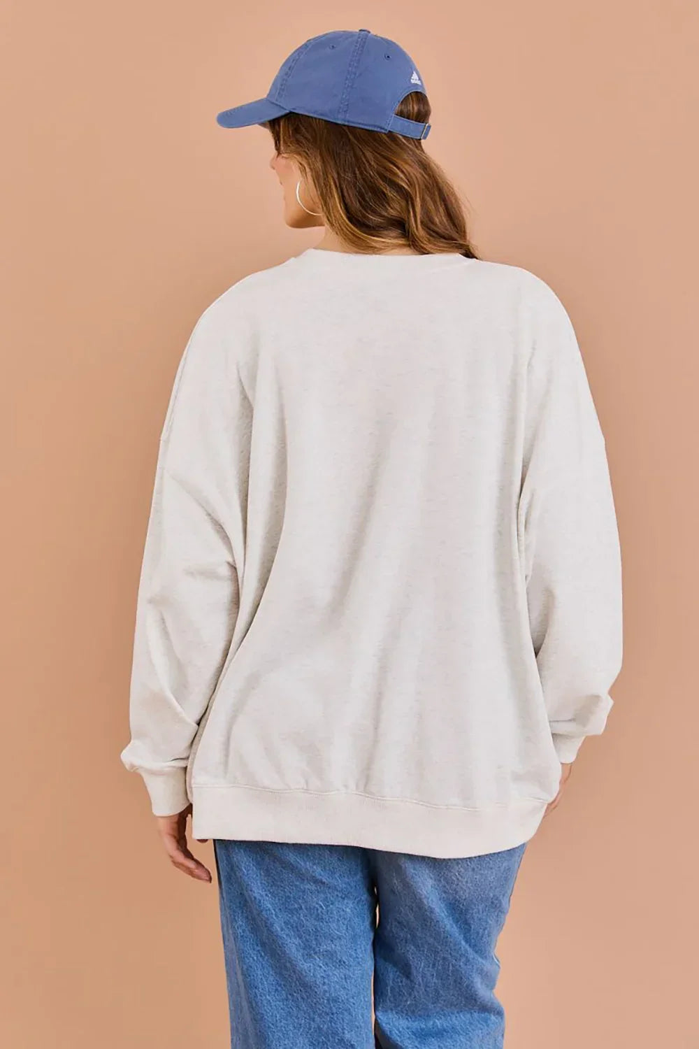 Plus Size "Volleyball Sports Club" Vintage Athletic Graphic Pullover Sweatshirt