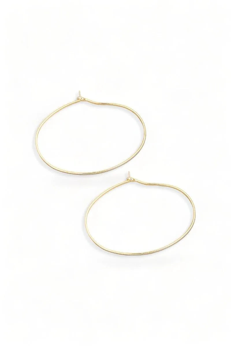 Delicate Thin Wire Dainty Hoop Earrings - Tasha Apparel Wholesale