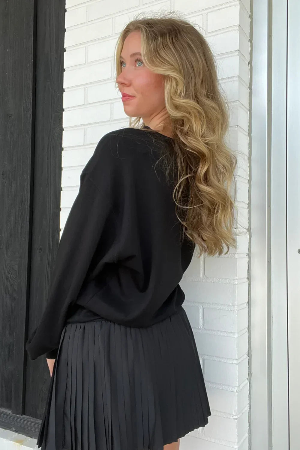 Basic Demi Classic Crewneck Long Sleeve Essential Layering Scuba Sweatshirt - Tasha Apparel Wholesale