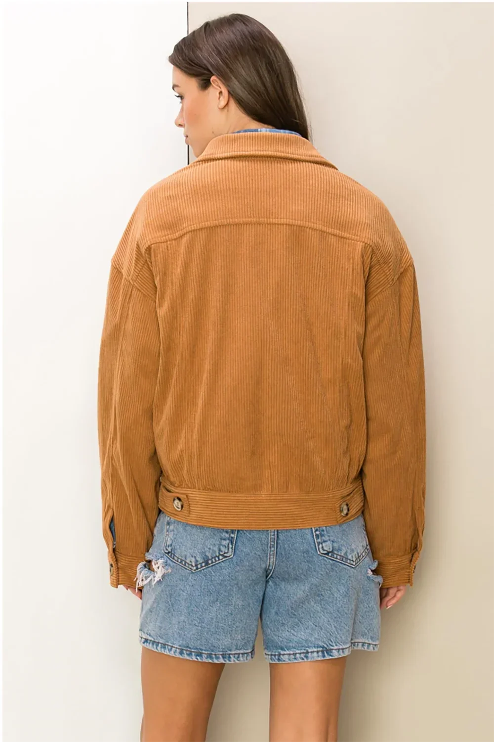 HF24A891 Countryside Corduroy Trucker Jacket - Tasha Apparel Wholesale