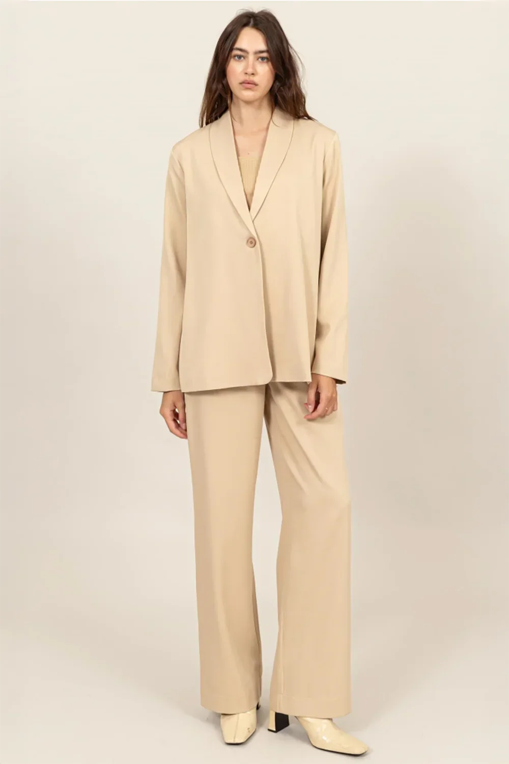 HF24E701-SET Oversize Blazer Set - Tasha Apparel Wholesale