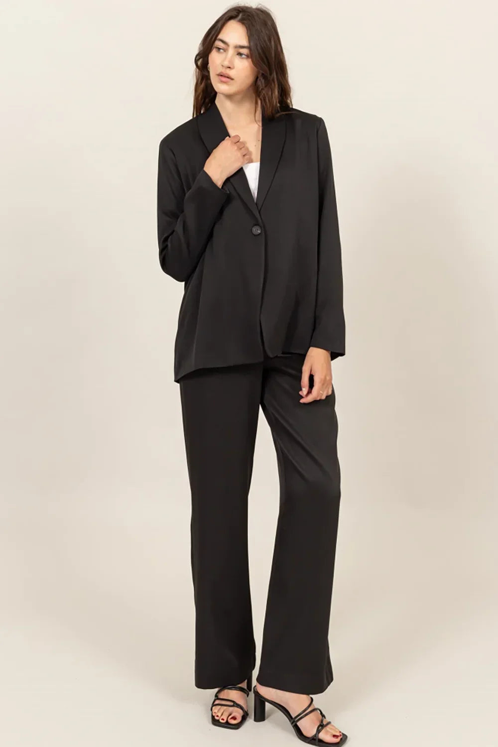 HF24E701-SET Oversize Blazer Set - Tasha Apparel Wholesale