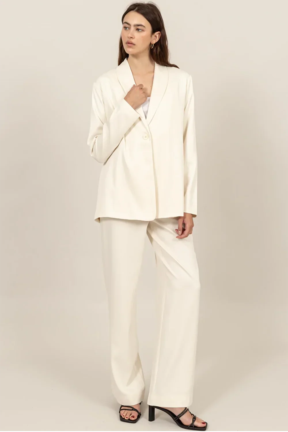 HF24E701-SET Oversize Blazer Set - Tasha Apparel Wholesale