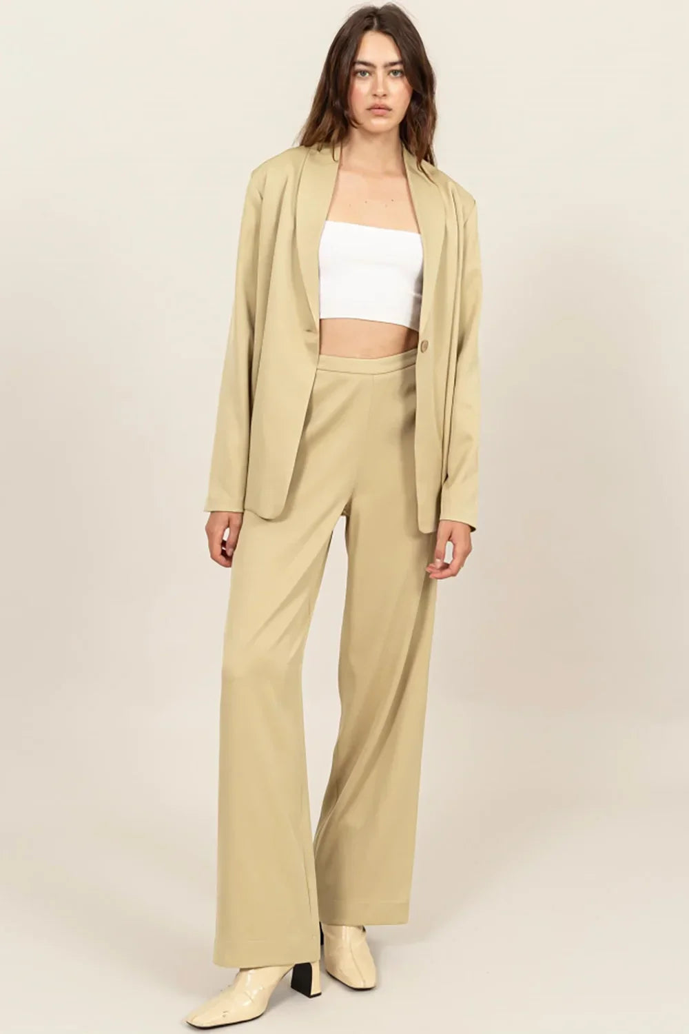 HF24E701-SET Oversize Blazer Set - Tasha Apparel Wholesale