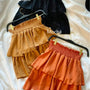 Plus Size Tiered Ruffle Elastic Waist Flowy Layered Casual Summer Boutique Mini Skirt - Tasha Apparel Wholesale