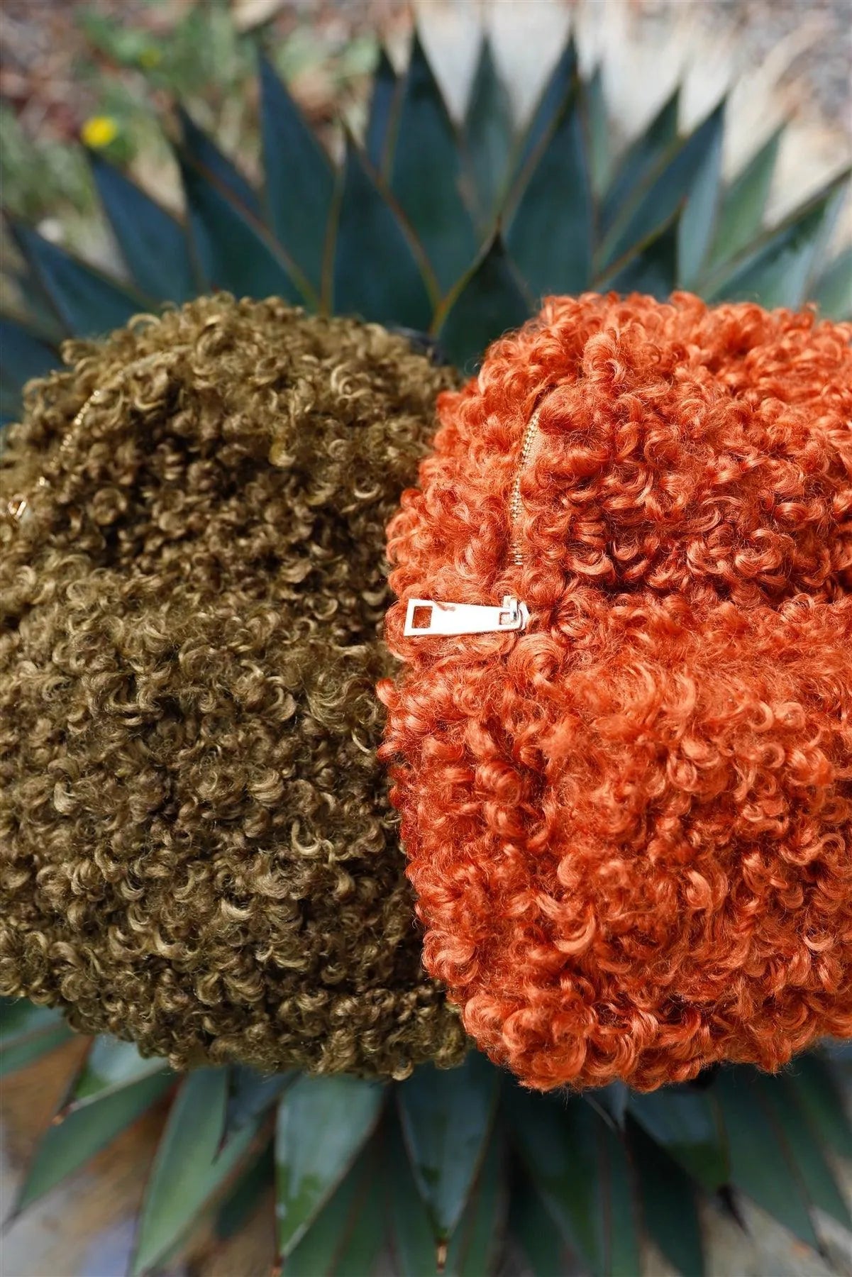 Adjustable Straps Fuzzy Faux Fur Teddy Plush Curly Fur Mini Backpack - Tasha Apparel Wholesale