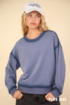Plus Size Oversized Crewneck Relaxed Fit Casual Loungewear Essential Sweatshirt