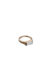 Silver Rectangle Druzy Stone Ring - Tasha Apparel Wholesale