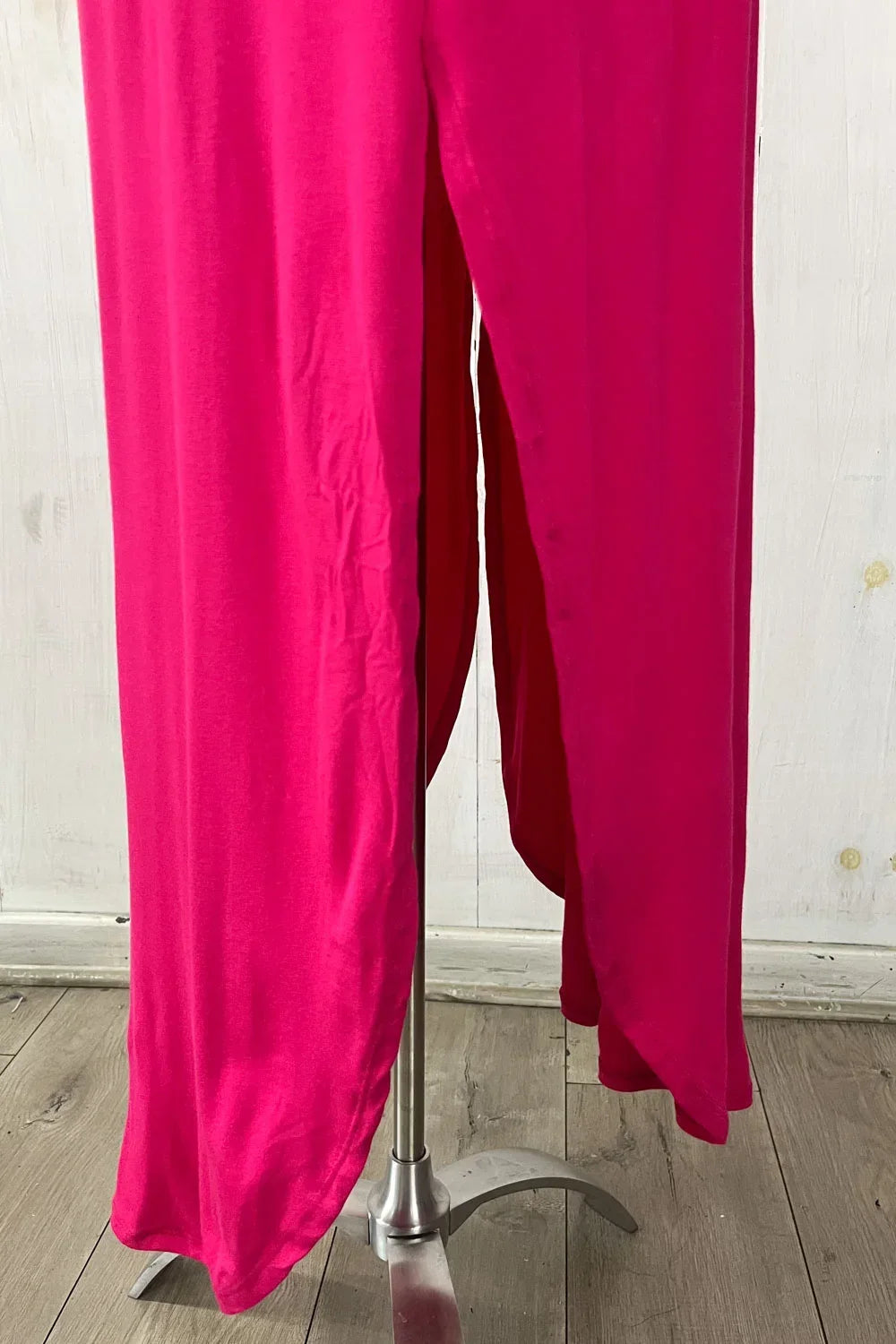 Plus Size Off Shoulder Side Slit Ruffle Jersey Maxi Dress