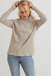 Ribbed Turtle Neck Long Sleeve Top - Tasha Apparel Wholesale