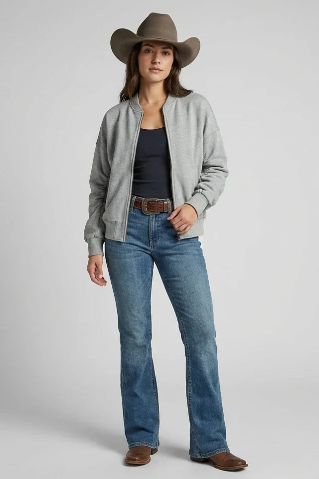 Puff Ruched Sleeve Lightweight Zip Up Outerwear Boutique Women Jacket - Tasha Apparel Wholesale