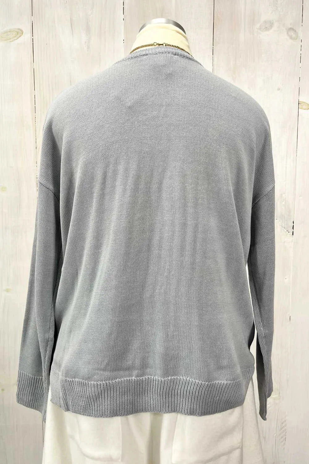 Plus Size "OCEAN BLVD" Graphic Knit Long Sleeve Crew Neck Boutique Sweater