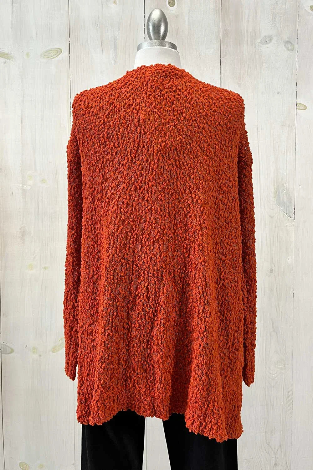 Trendy Popcorn Knit Open Front Cozy Lightweight Oversized Cardigan Sweater