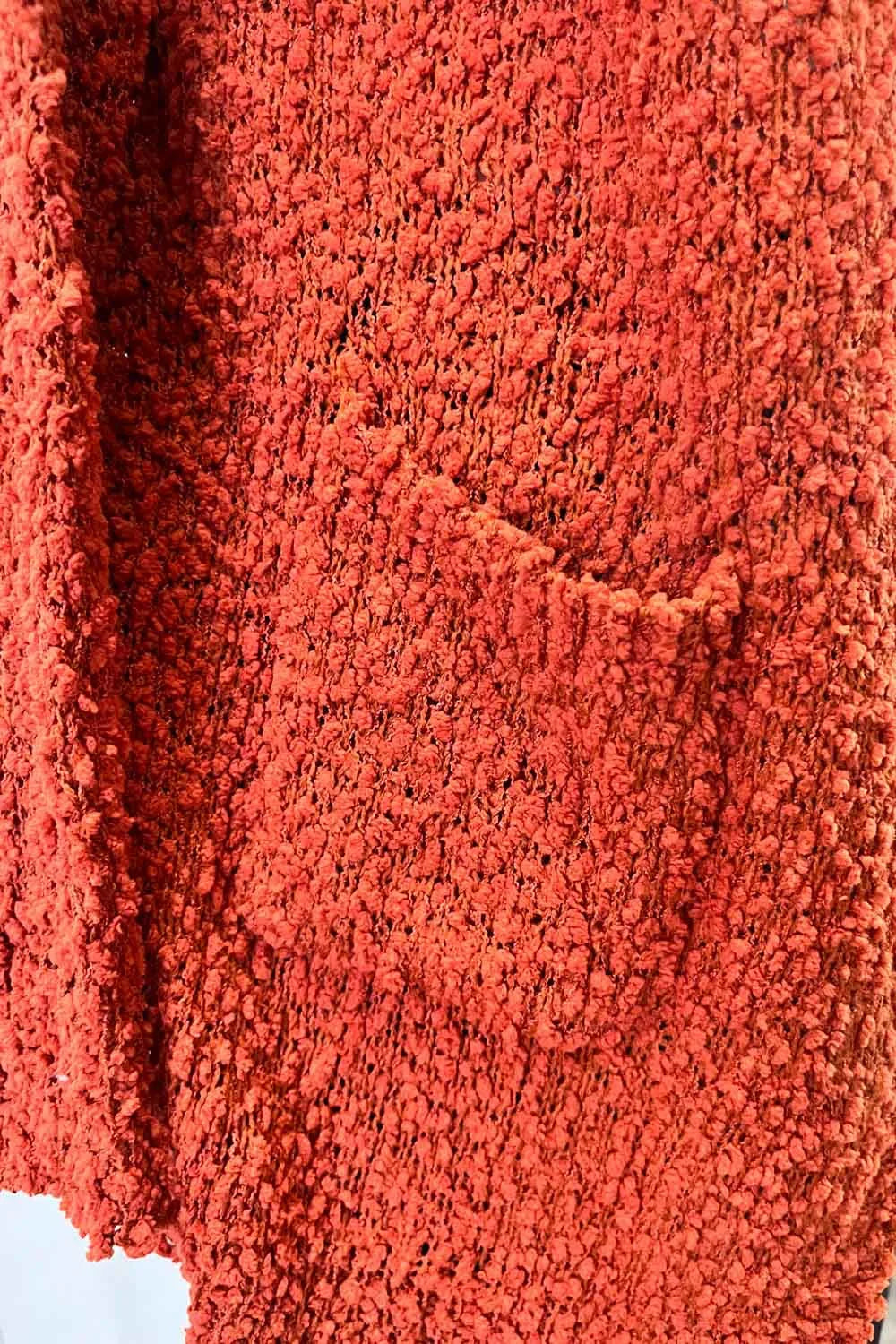 Trendy Popcorn Knit Open Front Cozy Lightweight Oversized Cardigan Sweater