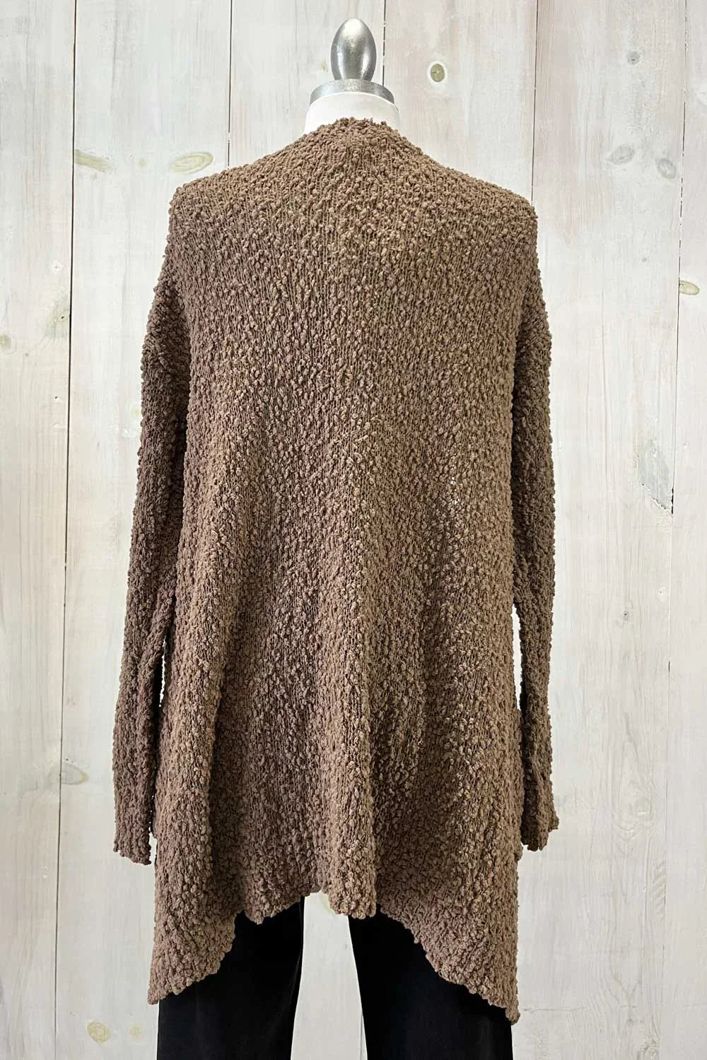 Trendy Popcorn Knit Open Front Cozy Lightweight Oversized Cardigan Sweater