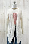 Trendy Popcorn Knit Open Front Cozy Lightweight Oversized Cardigan Sweater