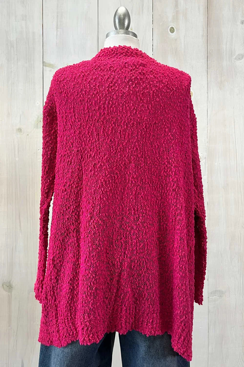 Trendy Popcorn Knit Open Front Cozy Lightweight Oversized Cardigan Sweater