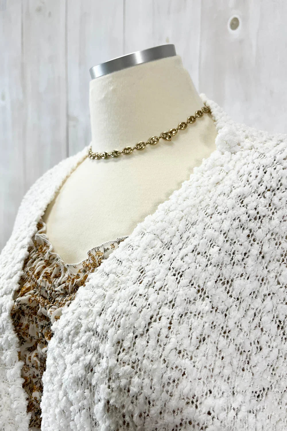 Plus Size Long Sleeve Popcorn Pattern Lightweight Open Cardigan