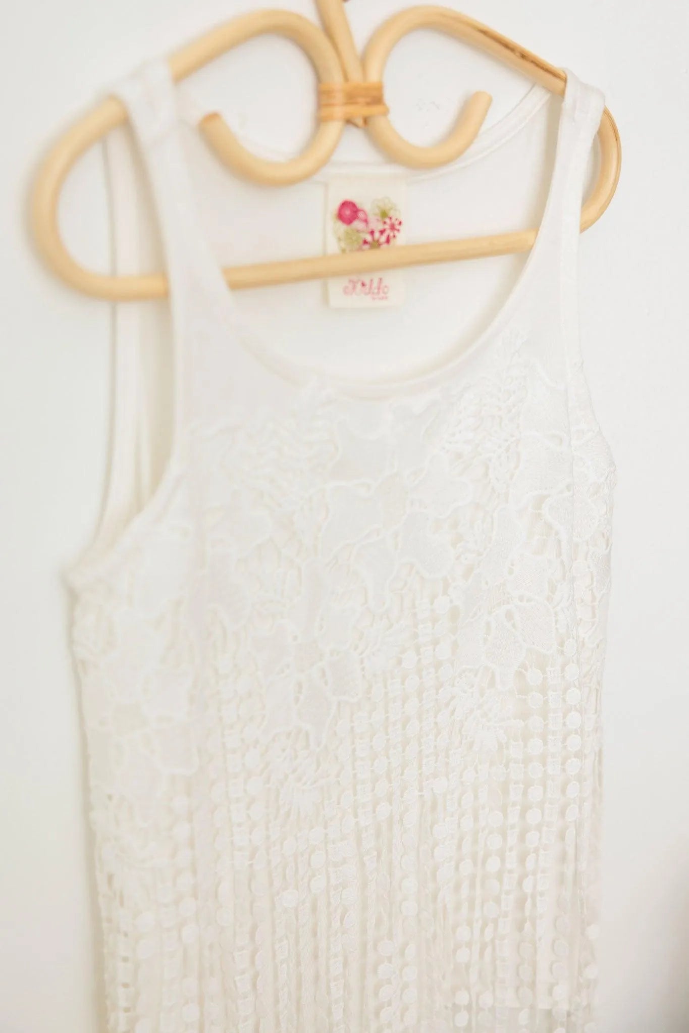 Girls Western Fringe Sleeveless Lace Top - Tasha Apparel Wholesale