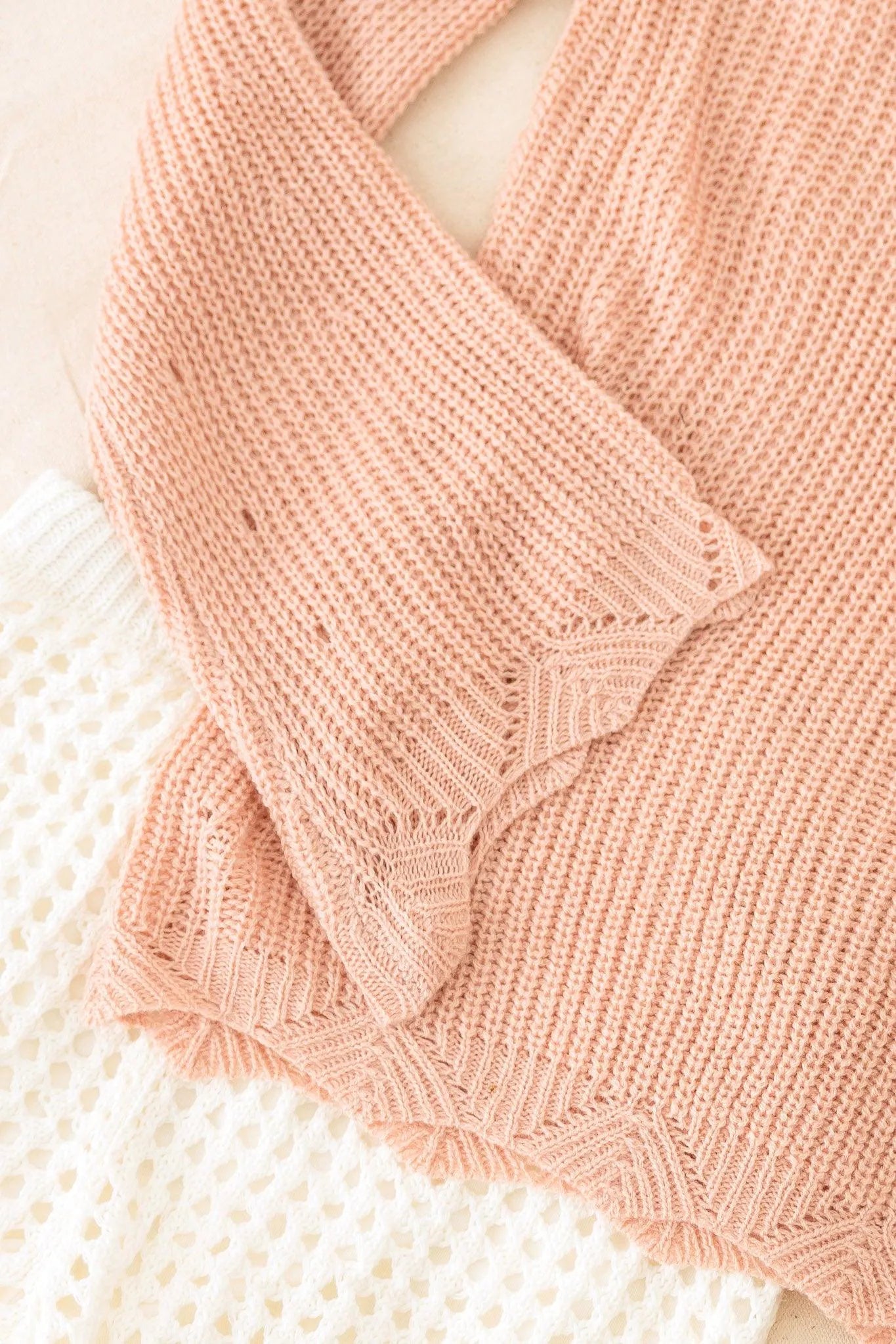 Girls Casual Solid Cold Shoulder Tie Sweater - Tasha Apparel Wholesale