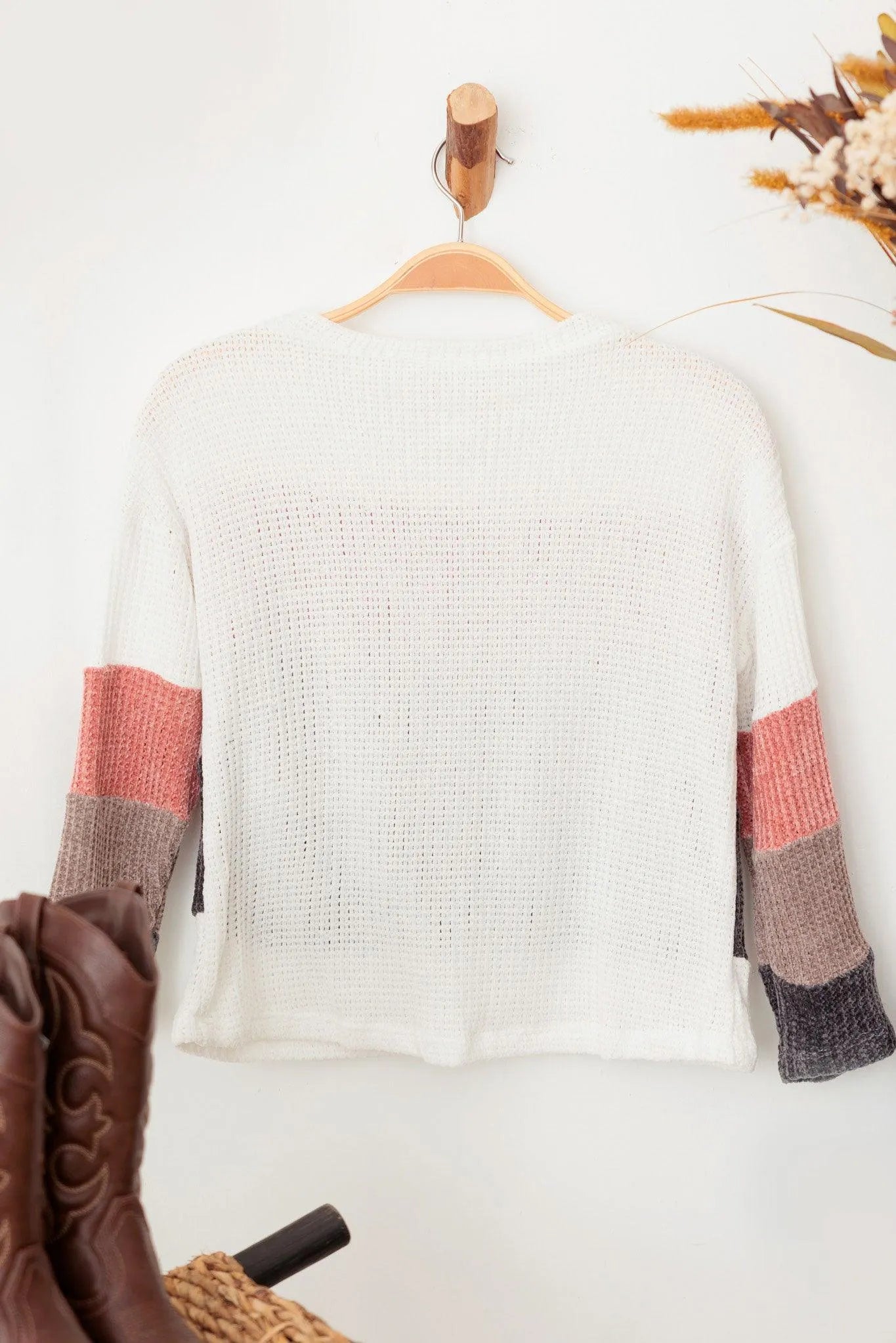 Girls Soft Colorful Button Sleeve Sweater - Tasha Apparel Wholesale