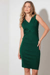 Sleeveless Knee Length Bodycon Midi Sweater Dress - Tasha Apparel Wholesale