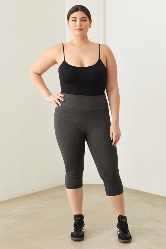 Plus Size Capri Yoga Leggings Pants - Tasha Apparel Wholesale