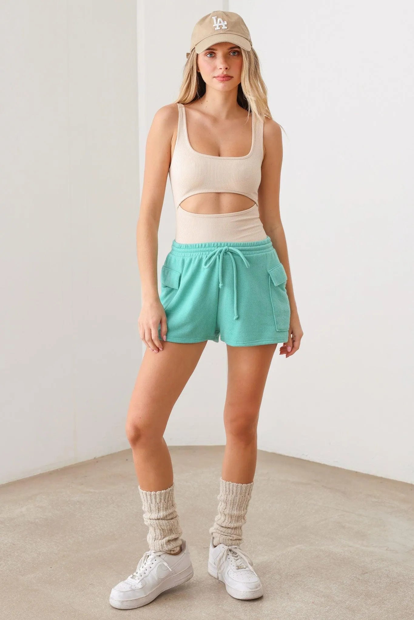 Two Side Pocket Elastic Waist Summer Shorts - Tasha Apparel Wholesale
