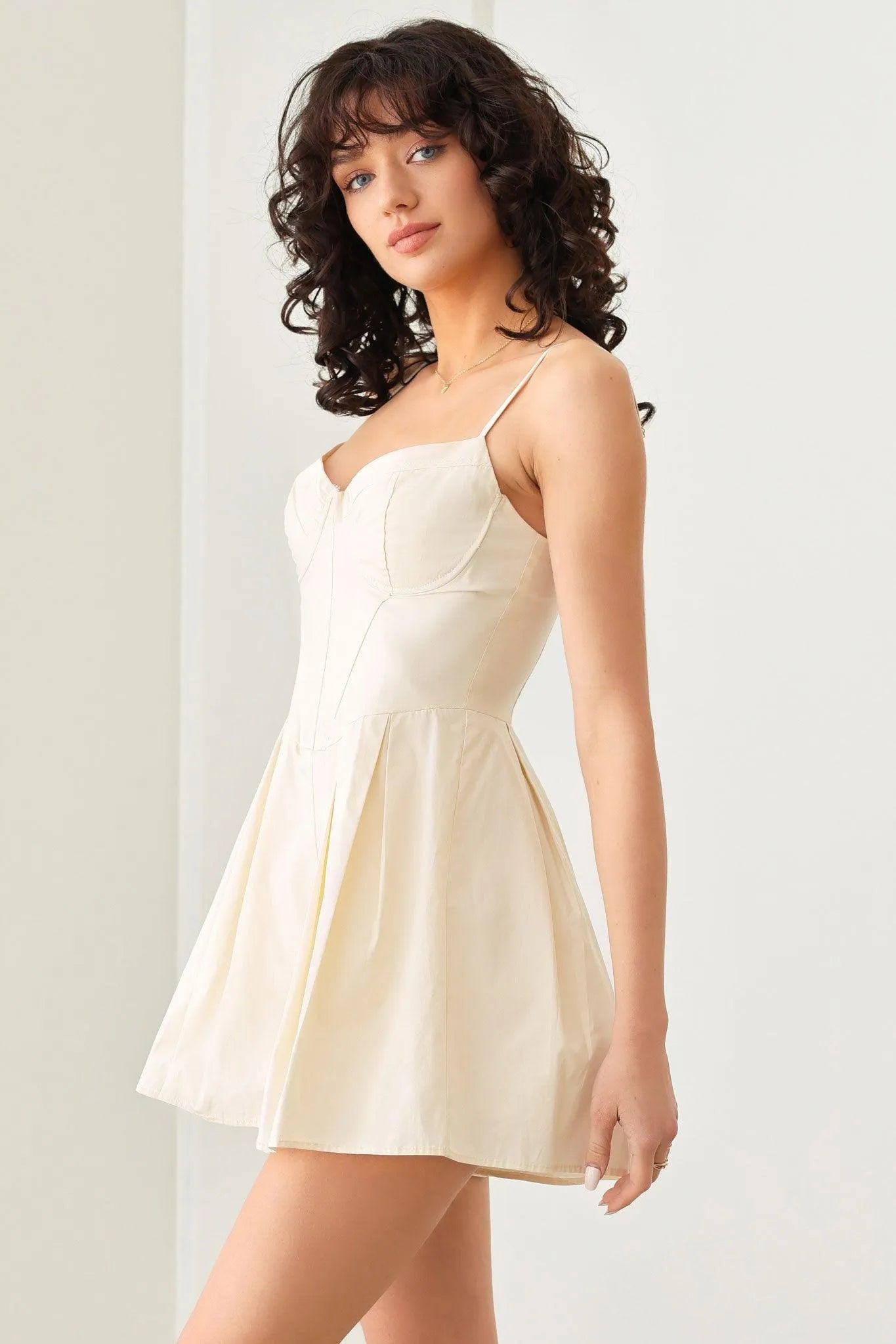 Chic Corset Flowy Shorts Back Zipper Romper - Tasha Apparel Wholesale