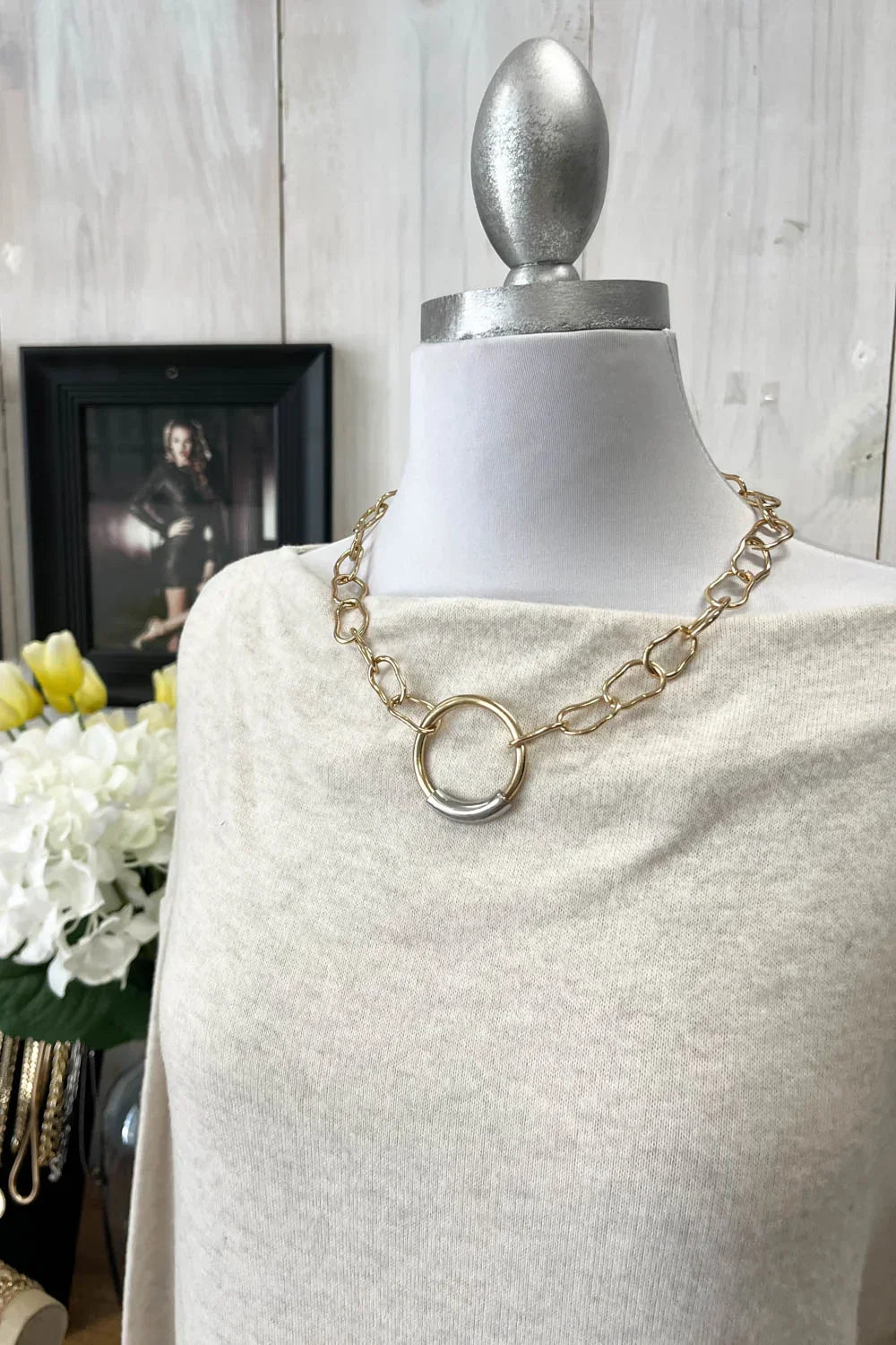 Cozy Oversized Long Sleeve Soft Knit Crew Neck Casual Top