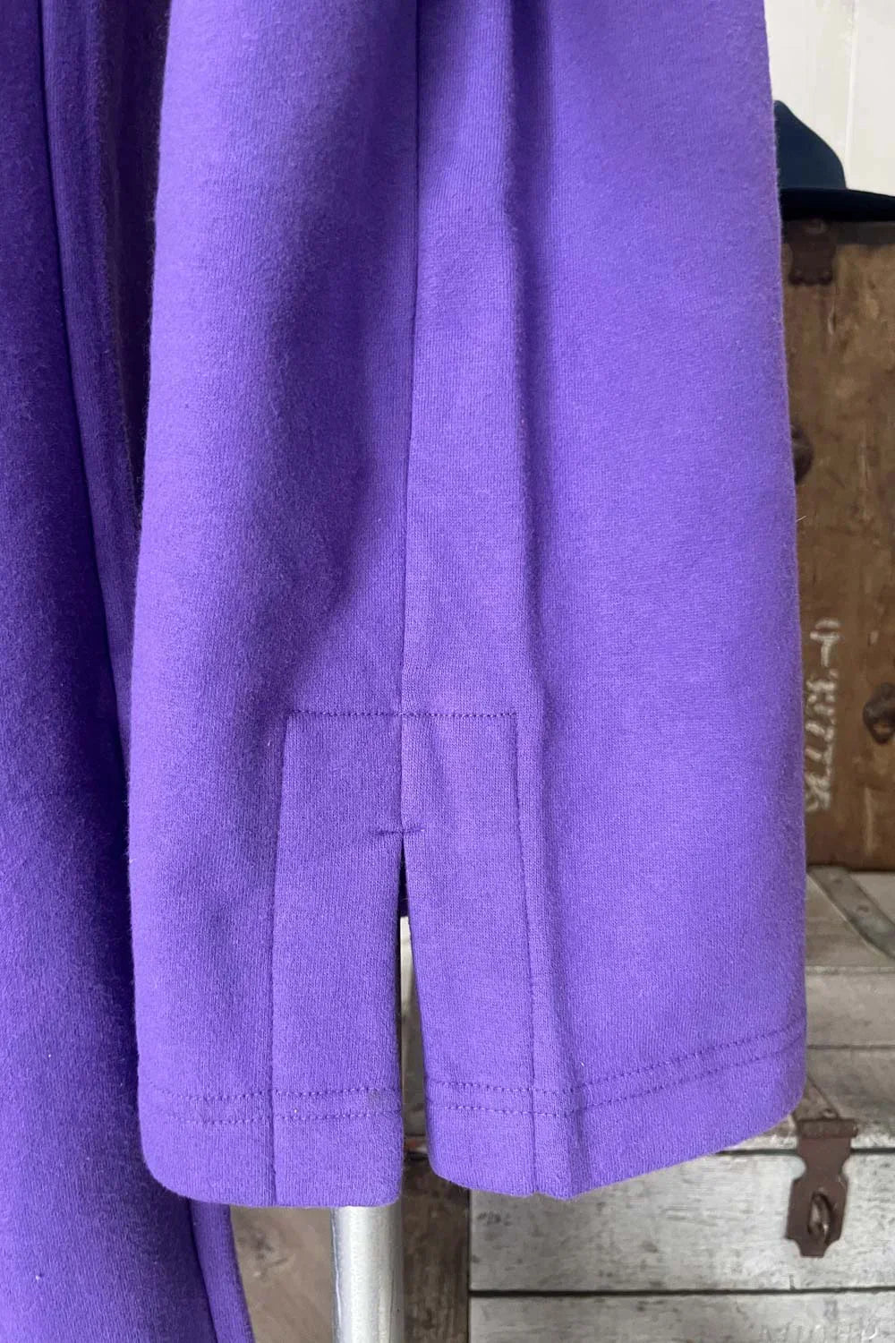 Wide Leg Drawstring Soft Side Slit Lounge Pants Sweatpants