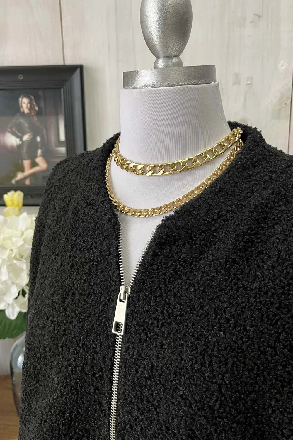 Oversized Cozy Teddy Bear Sherpa Zip Up Boutique Jacket