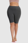 Plus Size Knee Length Yoga Shorts - Tasha Apparel Wholesale