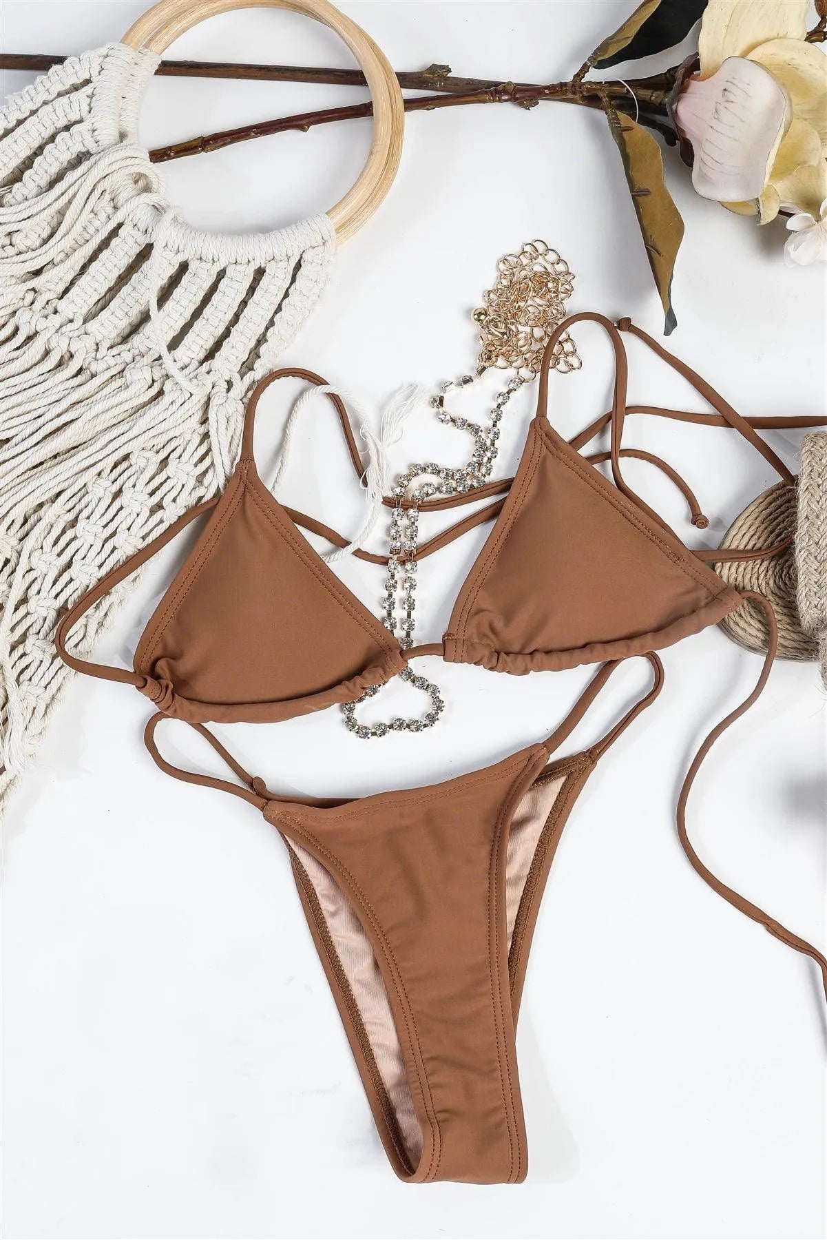 Wholesale Nude Saint Martin Triangle Belly Chain String Side Bikini Wholesale Nude Saint Martin Triangle Belly Chain String Side Bikini