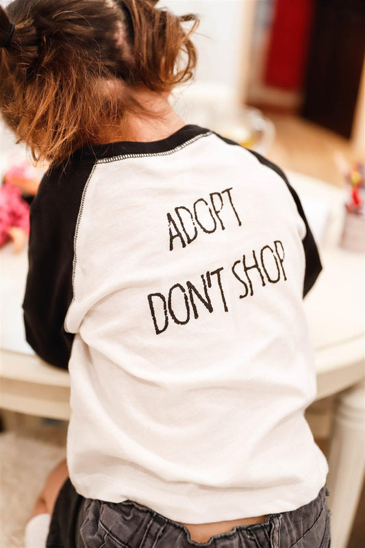 Little Toddler Girls Off-White Cotton "Paw" Contrast Long Sleeve Top - Tasha Apparel Wholesale