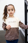 Toddler Girls Oatmeal Colorblock 