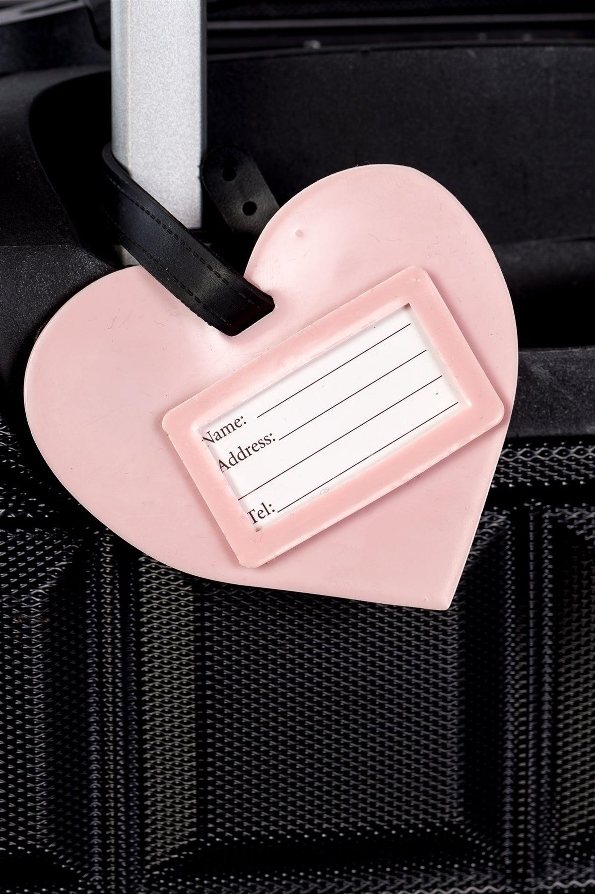 Heart Luggage Tag Initial Letter "B" / 3 pieces