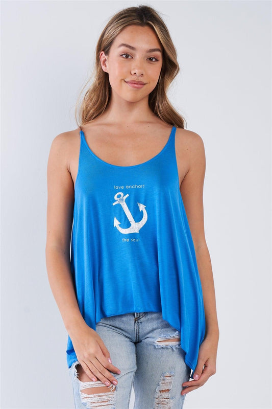 Sleeveless "Love Anchor, The Soul" Tank Top - Tasha Apparel Wholesale