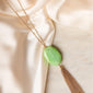 Sea Green Dashing Tassel Pendant Necklace /6 Pieces