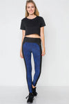 Dazzling Blue Sporty Active Legging /1-2-2-1 - Tasha Apparel Wholesale