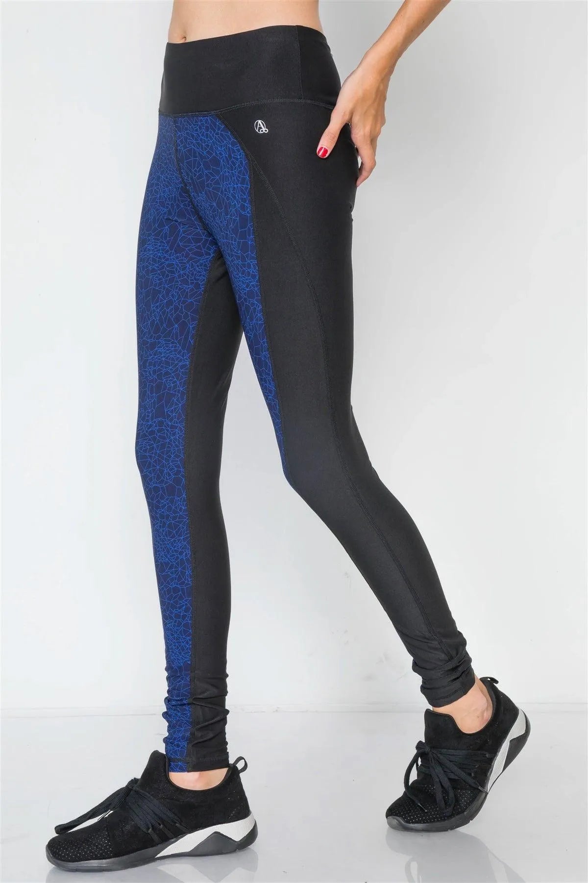 Dazzling Blue Sporty Active Legging /1-2-2-1 - Tasha Apparel Wholesale