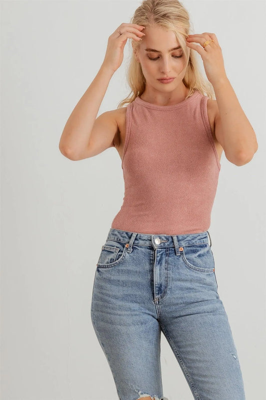 Knit Sleeveless Soft Bodysuit - Tasha Apparel Wholesale