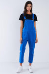 Royal Blue Soft Ankle Length Overall