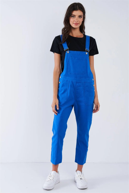 Royal Blue Soft Ankle Length Overall - Tasha Apparel Wholesale