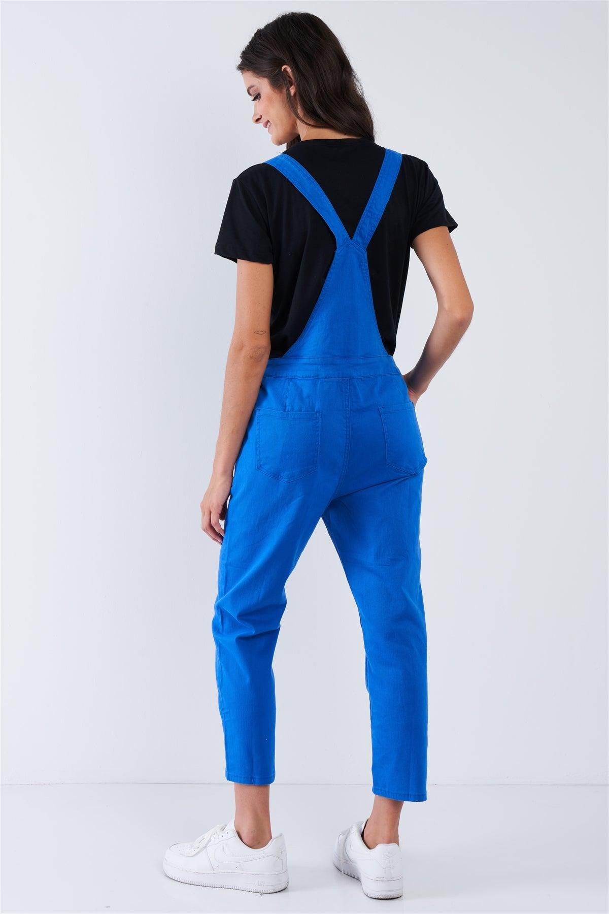 Royal Blue Soft Ankle Length Overall