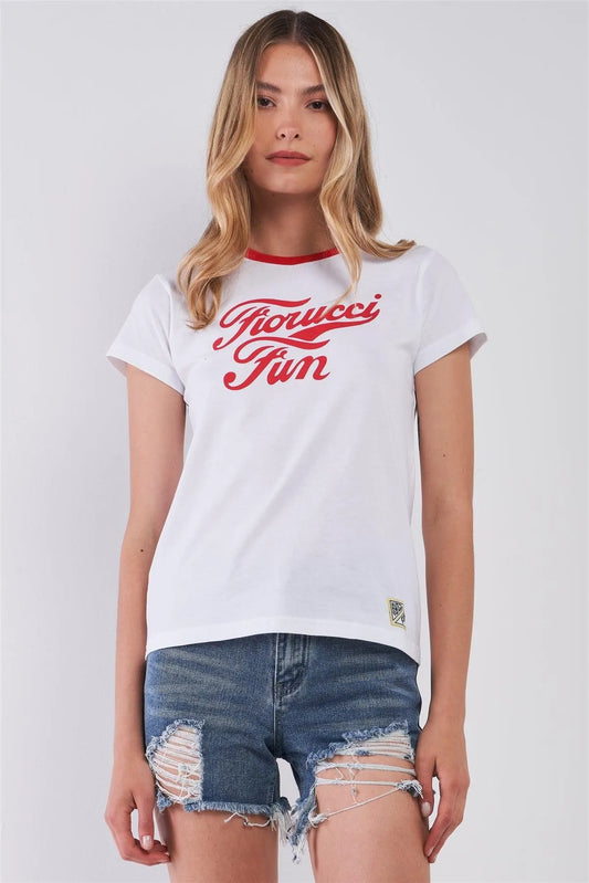 Fiorucci Fun Printed Logo T-Shirt For Her /2-2-2 - Tasha Apparel Wholesale