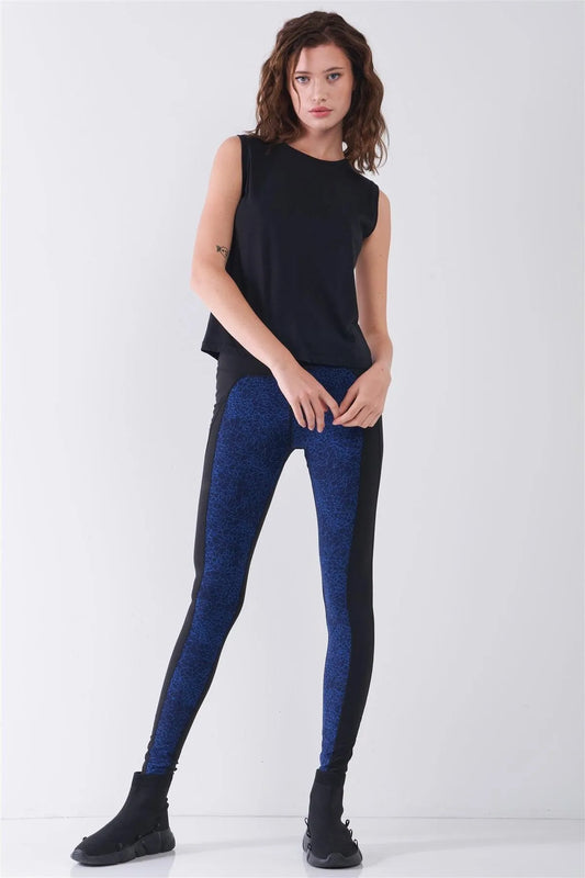Black Solid Sleeveless Round Neck Basic Tank Top /1-2-1 - Tasha Apparel Wholesale