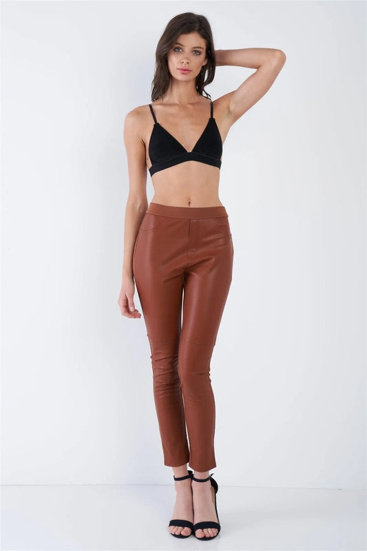 Black Microfiber Suede Adjustable Cami Triangle Bra /3-1-1 - Tasha Apparel Wholesale