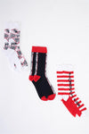 Fiorucci Fun White & Red 3 Pairs Of Socks Gift Box Set